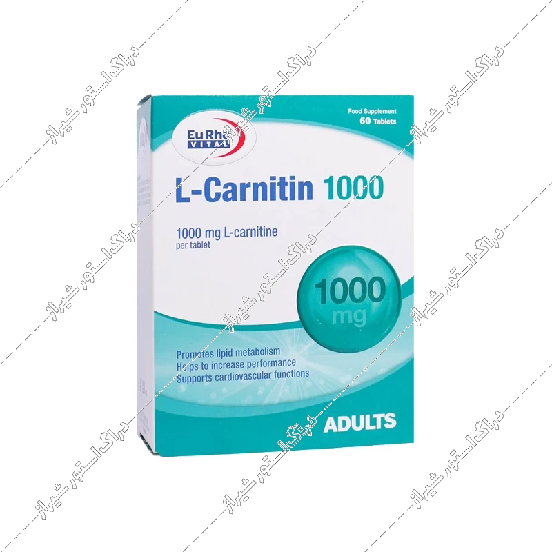 قرص ال کارنیتین 1000 یوروویتال 60 عددی