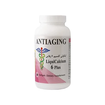 سافت ژل لیکوئی کلسیم ۶ پلاس آنتی ایجینگ 30 عددی