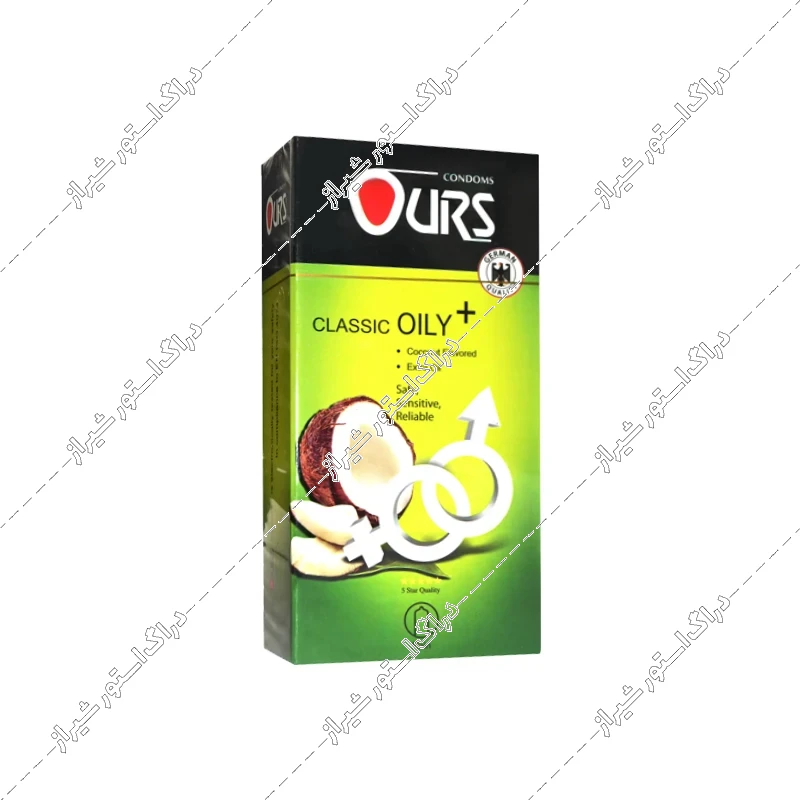 کاندوم کلاسیک روان کننده اورز نارگیلی مدل Oily Plus بسته 12 عددی