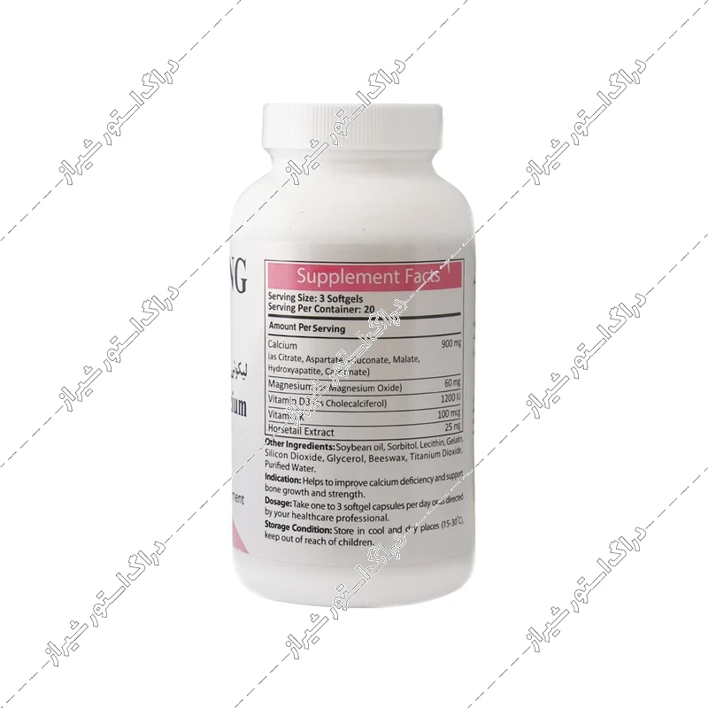 سافت ژل لیکوئی کلسیم ۶ پلاس آنتی ایجینگ 30 عددی