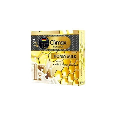 کاندوم تاخیری شیر و عسل کلایمکس مدل Honey Milk بسته 3 عددی