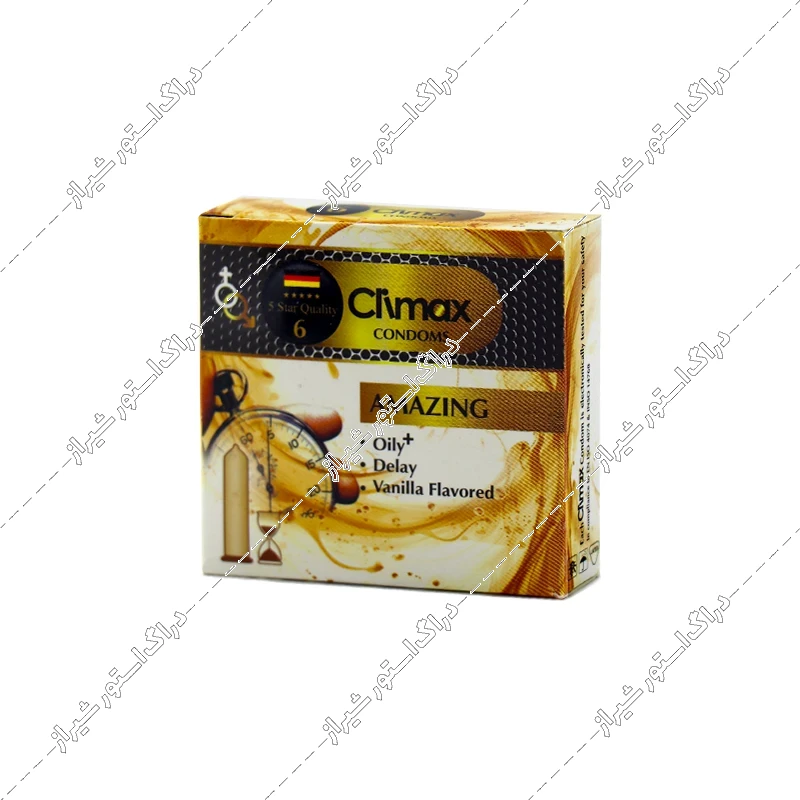 کاندوم تاخیری لوبریکانت پلاس وانیلی کلایمکس مدل Amazing بسته 3 عددی