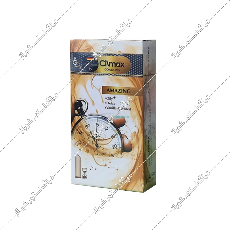 کاندوم تاخیری لوبریکانت پلاس وانیلی کلایمکس مدل Amazing بسته 12 عددی