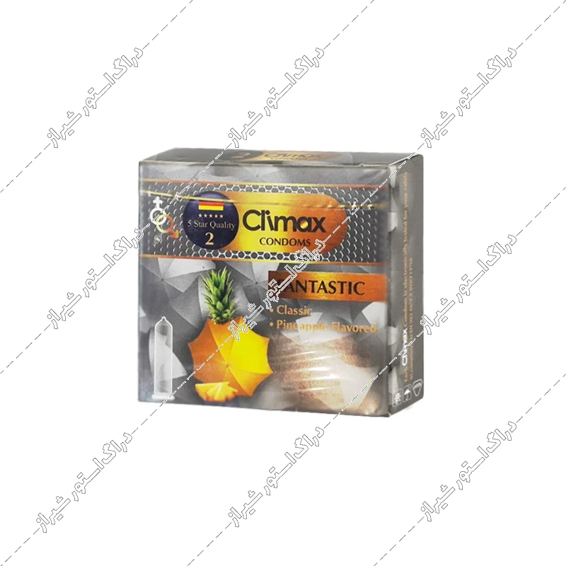 کاندوم کلاسیک ساده کلایمکس آناناسی مدل Fantastic بسته 3 عددی