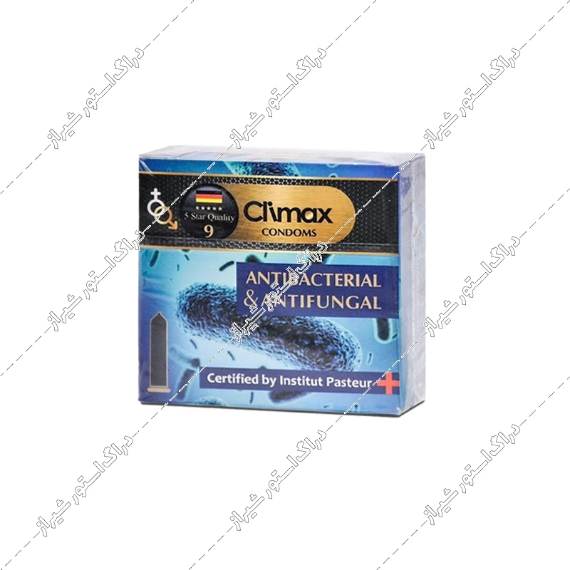 کاندوم آنتی باکتریال و ضد قارچ کلایمکس بسته 3 عددی