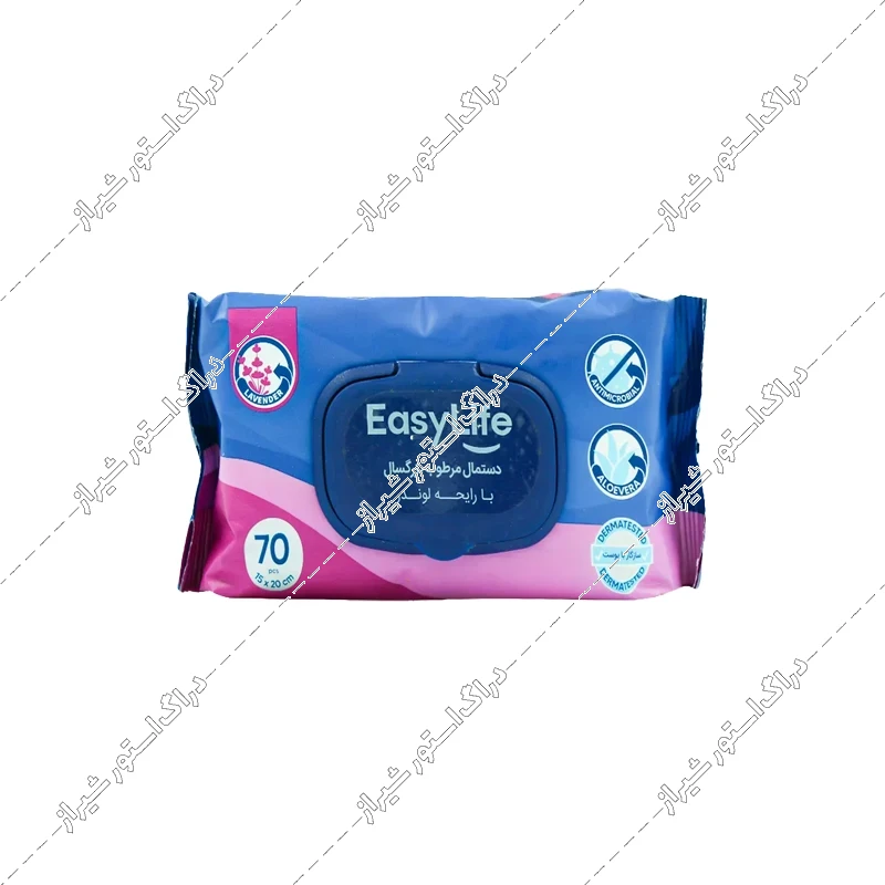 دستمال مرطوب بزرگسال ایزی لایف 70 عددی